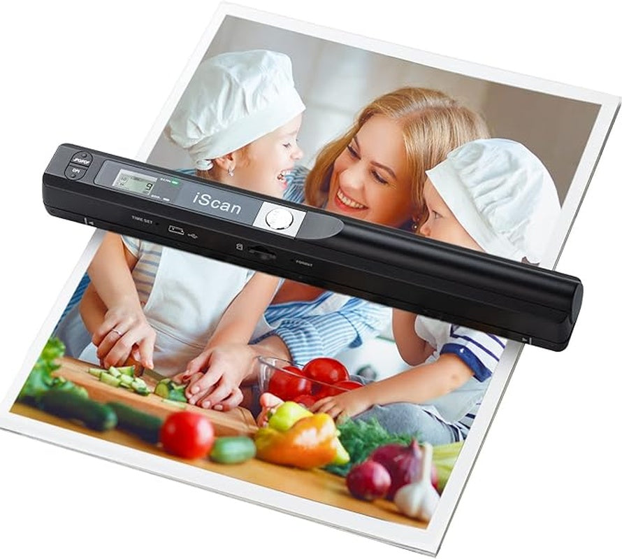 Portable Handheld Scanner, 900DPI, JPG/PDF, MicroSD Support