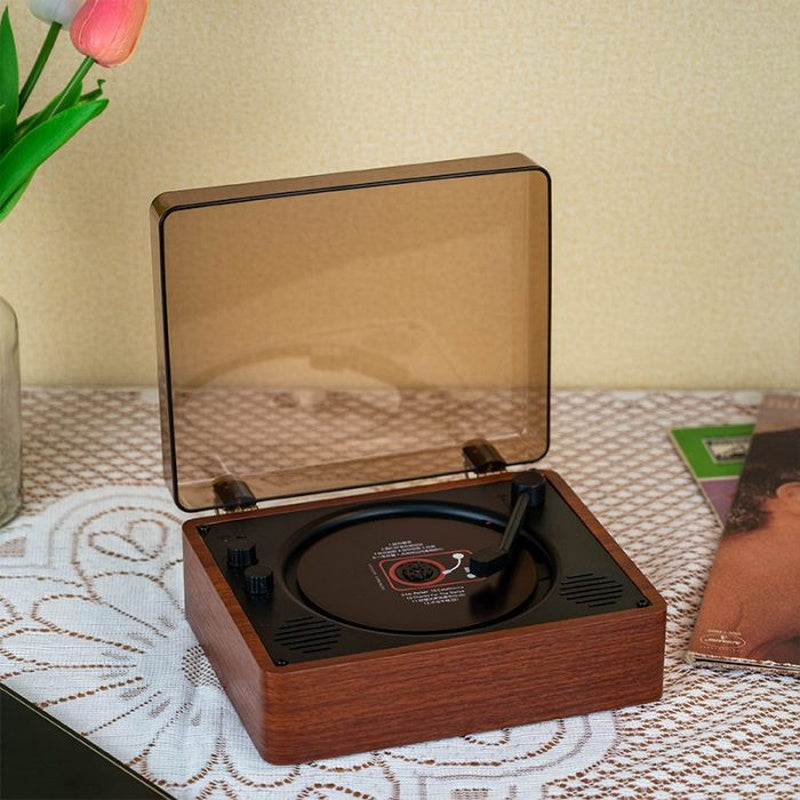 Portable Retro CD Player with Bluetooth and Built-In Speakers