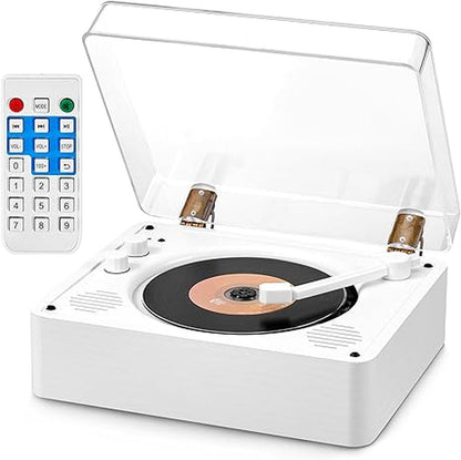 Portable Retro CD Player with Bluetooth and Built-In Speakers