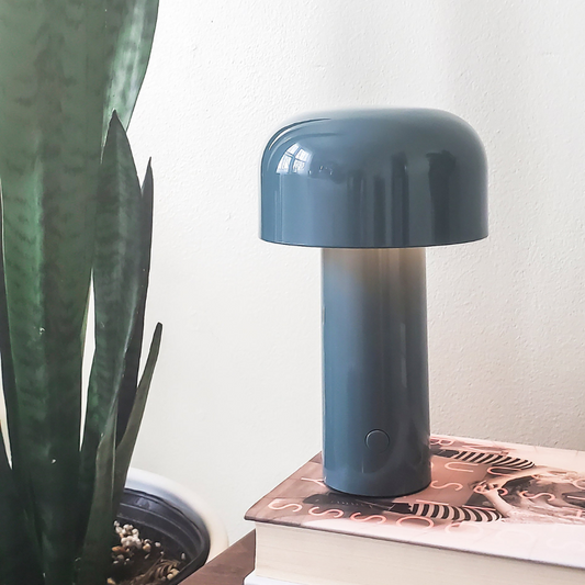 Fun Mushroom Bedside Table Lamp with USB Recharge - Pexav