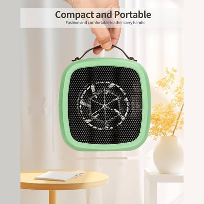 Portable Indoor Space Heater with 2-Second Fast Heating, Compact and Portable Design