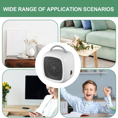 Portable Indoor Space Heater with 2-Second Fast Heating, Compact and Portable Design