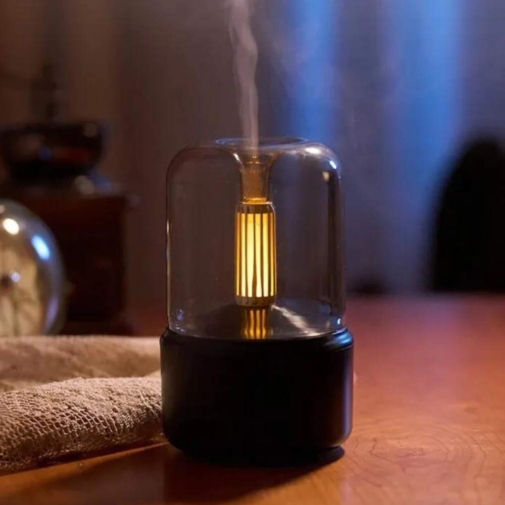 Portable Mini Aroma Diffuser – USB Powered Ultrasonic Essential Oil Diffuser with Night Light, 120ml Capacity for Travel and Relaxation 1