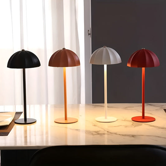 Compact LED Table Lamp - Adjustable Brightness, Rechargeable - Pexav