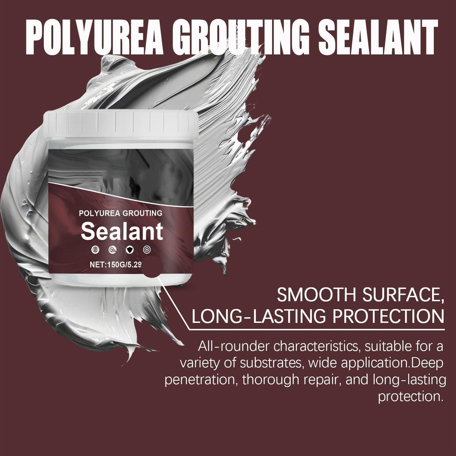 Powerful Polyurea Grouting Sealant with Waterproof and Moisture-Proof, High Adhesion and Flexibility
