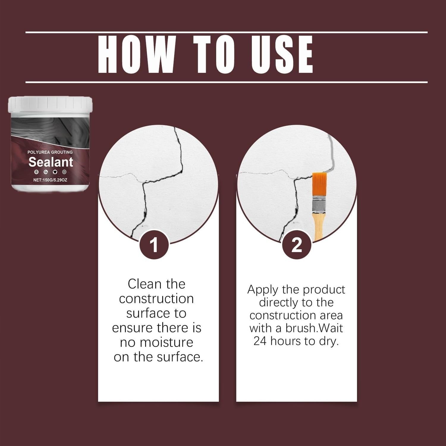 Powerful Polyurea Grouting Sealant with Waterproof and Moisture-Proof, High Adhesion and Flexibility