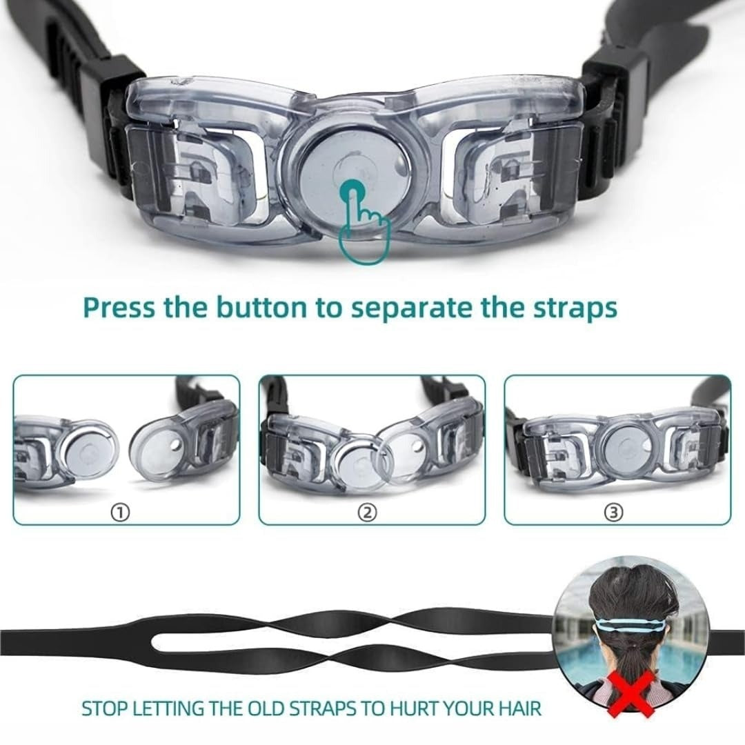 Prescription Swimming Goggles for Myopia – Anti-Fog, UV400 Protection, Clear Vision Underwater
