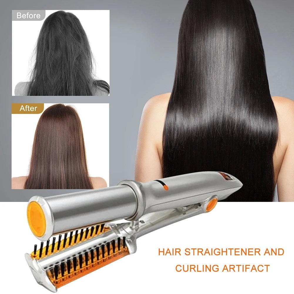 Professional 2 In 1 Rotating Iron Hair Brush