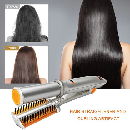 Professional 2 In 1 Rotating Iron Hair Brush