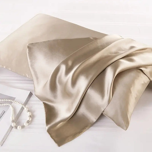 Soft Silk Standard Pillowcase Set - Gentle Breathable Sheets - Pexav