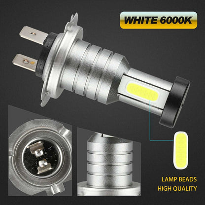 Bright 4x H7 LED Car Headlight Bulbs Kit