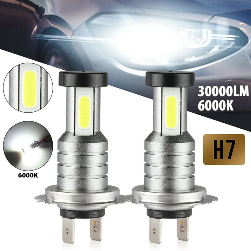 Bright 4x H7 LED Car Headlight Bulbs Kit