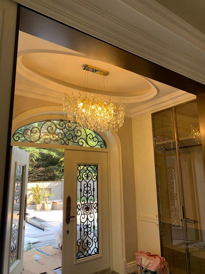 Elegant Crystal Drop Ceiling Lamp Indoor Light Fixture
