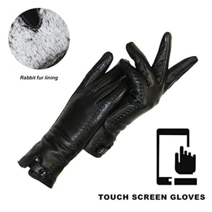 Classic Brown Insulated Leather Gloves