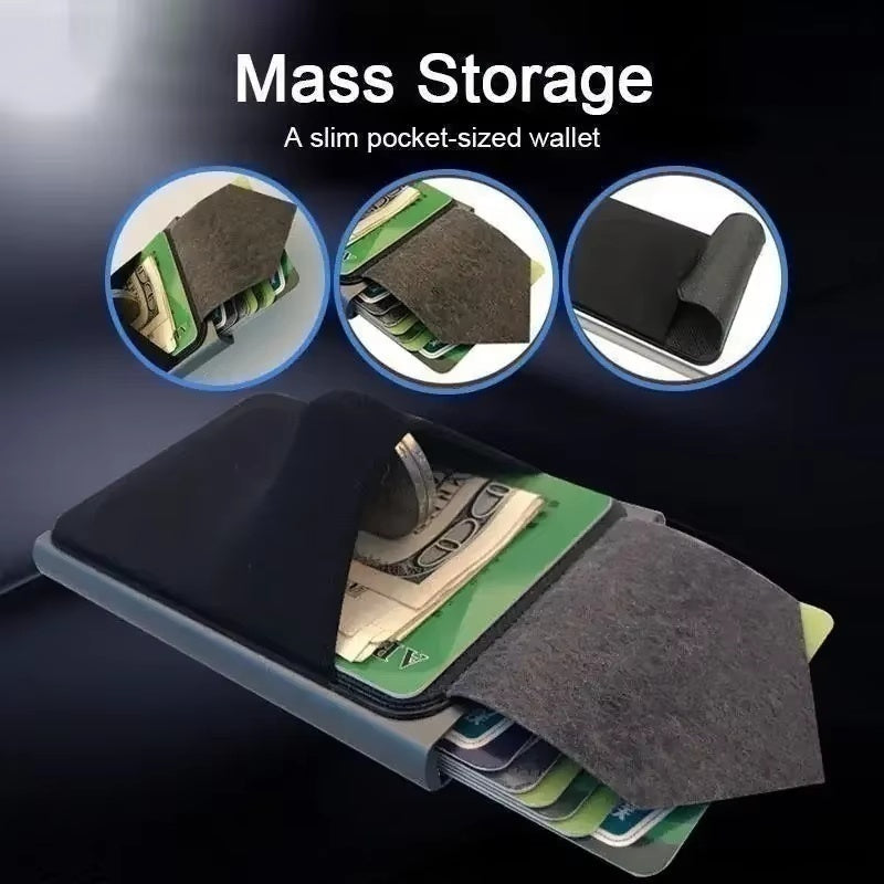 RFID Metal Smart Wallet Card Holder with Blocking Protection Anti-Theft Design Slim and Thin Style