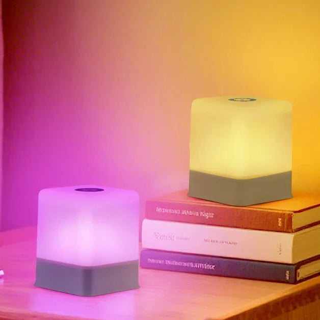 RGB Touch Control Bedside Table Lamp – USB Rechargeable Cordless Night Light with Dimming and 16 Color Options 1