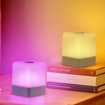 RGB Touch Control Bedside Table Lamp – USB Rechargeable Cordless Night Light with Dimming and 16 Color Options 1