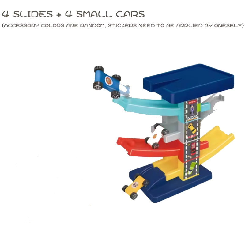 Car Ramp Toy with Slide and Parking Garage – Pexav