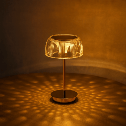 Rechargeable Jellyfish LED Table Lamp with Touch Control – Modern Acrylic Design for Bedside, Nightstand, or Home Decor 2