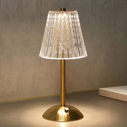 Rechargeable LED Table Lamp – Cordless Touch, Stepless Brightness Adjustment, Memory Function