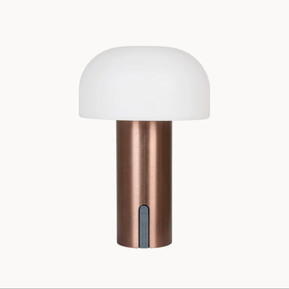 Rechargeable LED Table Lamp – Modern White and Copper Design, Cordless Compact Bedside or Desk Lamp for Stylish Lighting 2
