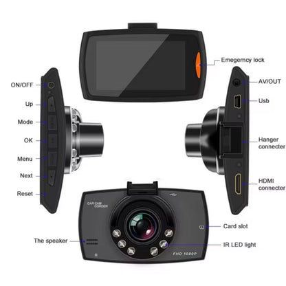 Clear 1080P Car Camera with Night Vision and Wide Lens