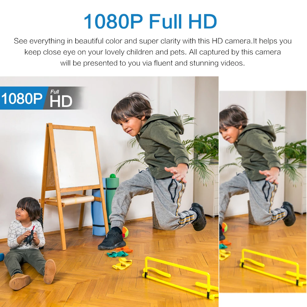 Small Wi-Fi Camera with Wide Angle Lens & Mobile Control