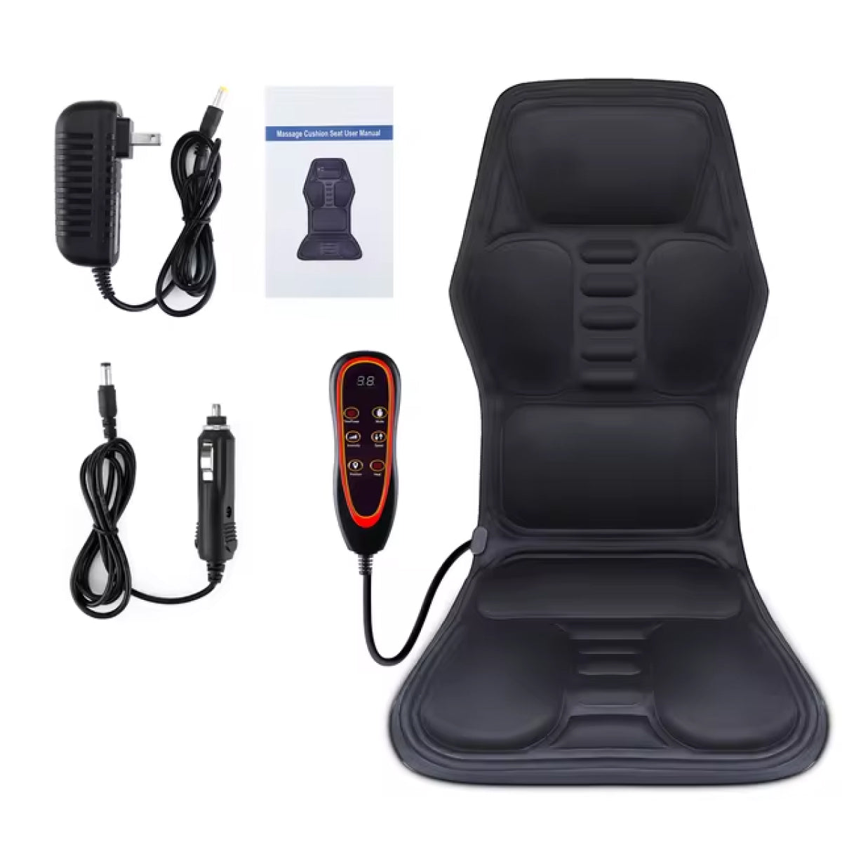 Warm Car Seat Massager with Adjustable Heat Setting