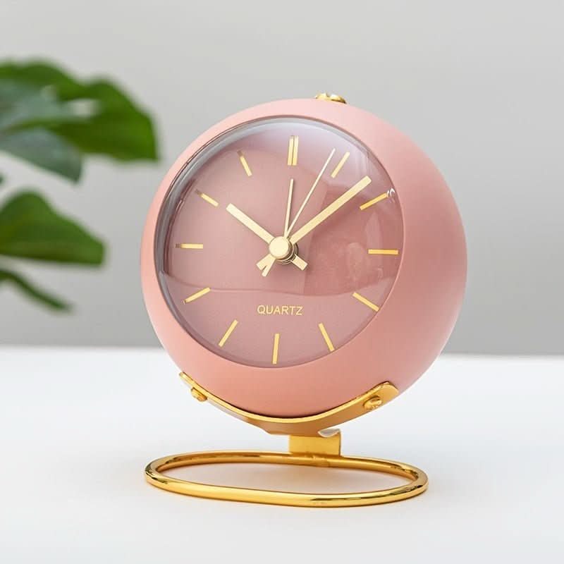 Retro Analogue Alarm Clock with Silent Movement and Night Lamp – Vintage Metal Design, Compact Size, Reliable Alarm Function 3