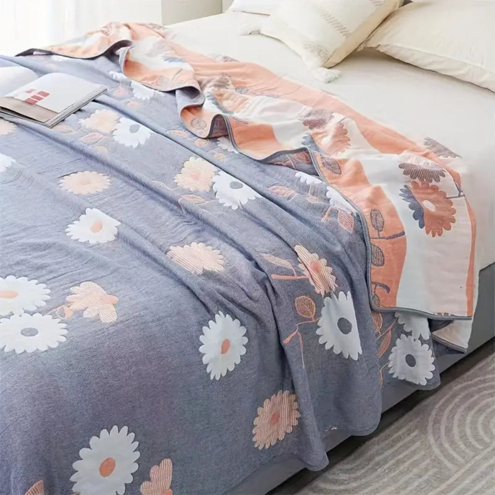 Soft Floral Throw Blanket All Season