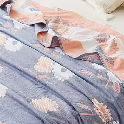Soft Floral Throw Blanket All Season