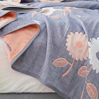 Soft Floral Throw Blanket All Season