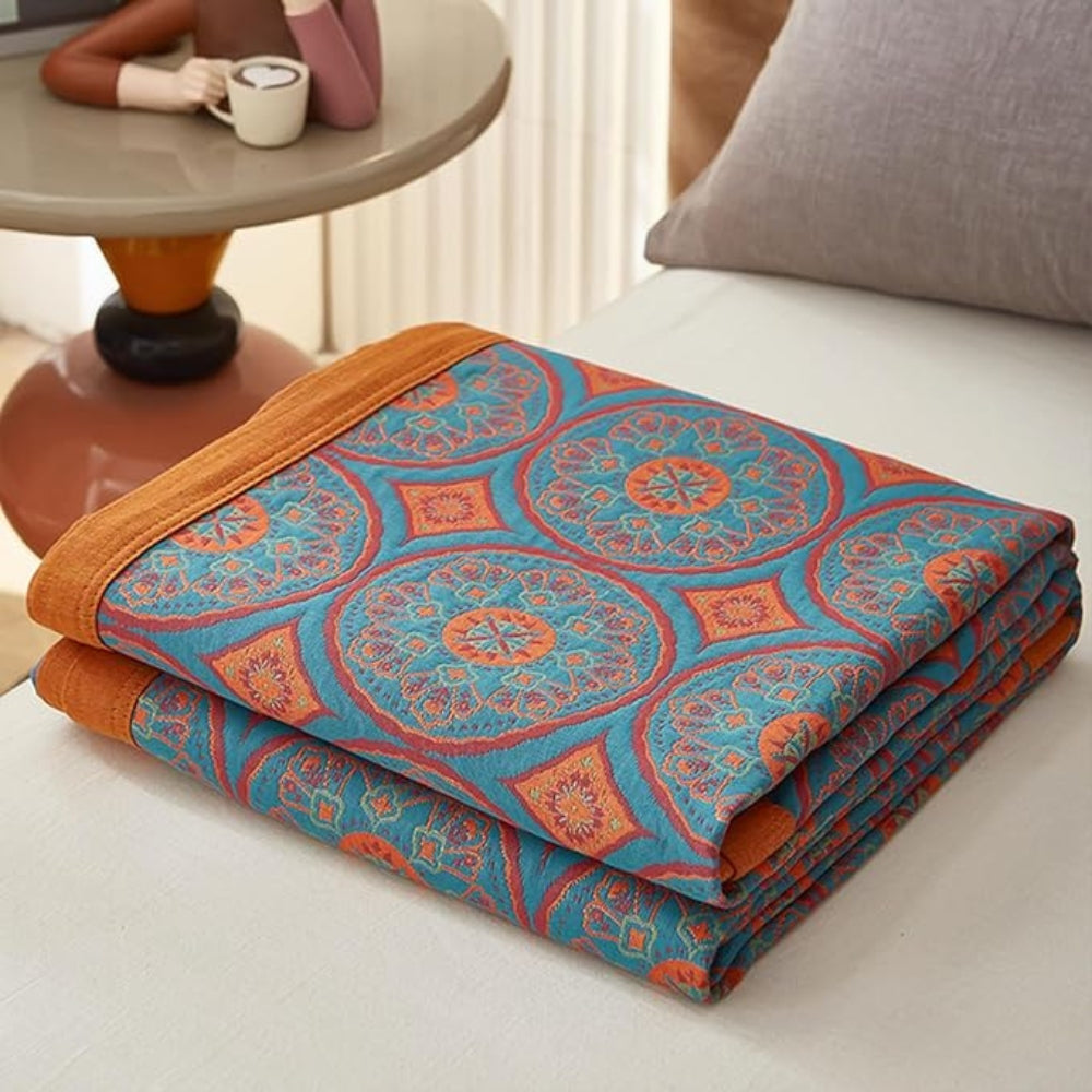 Soft Cotton Throw Blanket for Summer - Pexav