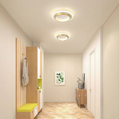 Modern Round Ring Metal Acrylic Ceiling Light