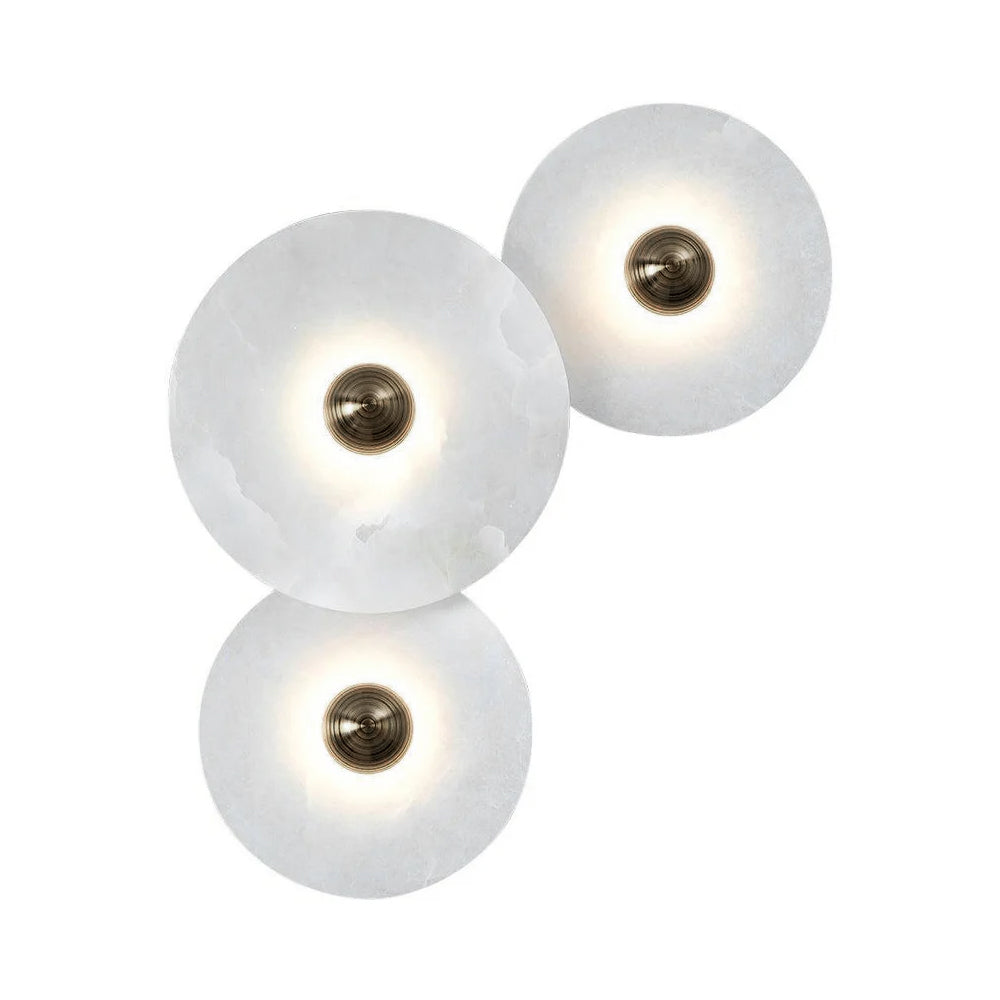 Classic White Round LED Wall Light Fixture