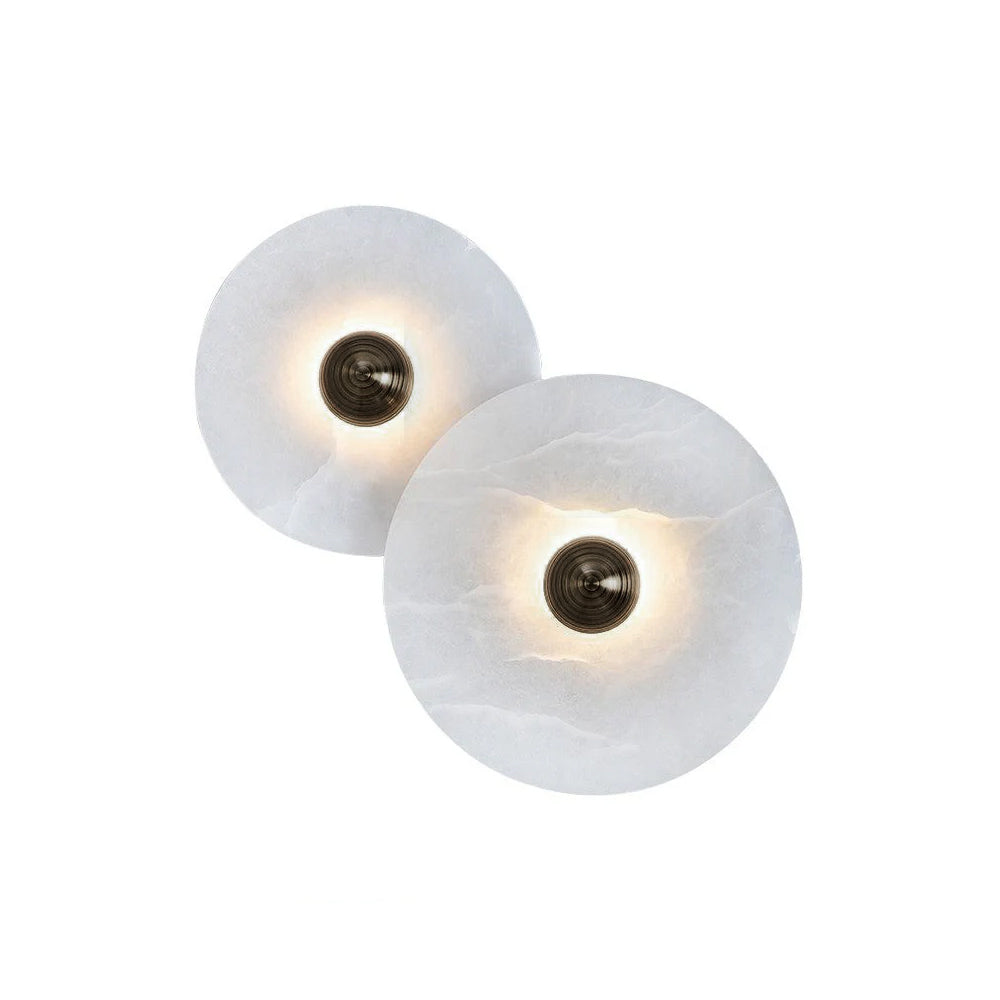 Classic White Round LED Wall Light Fixture