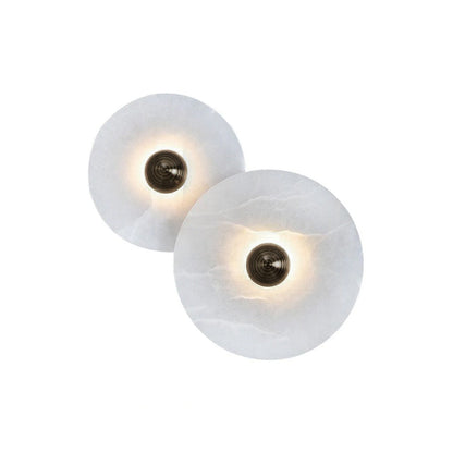 Classic White Round LED Wall Light Fixture