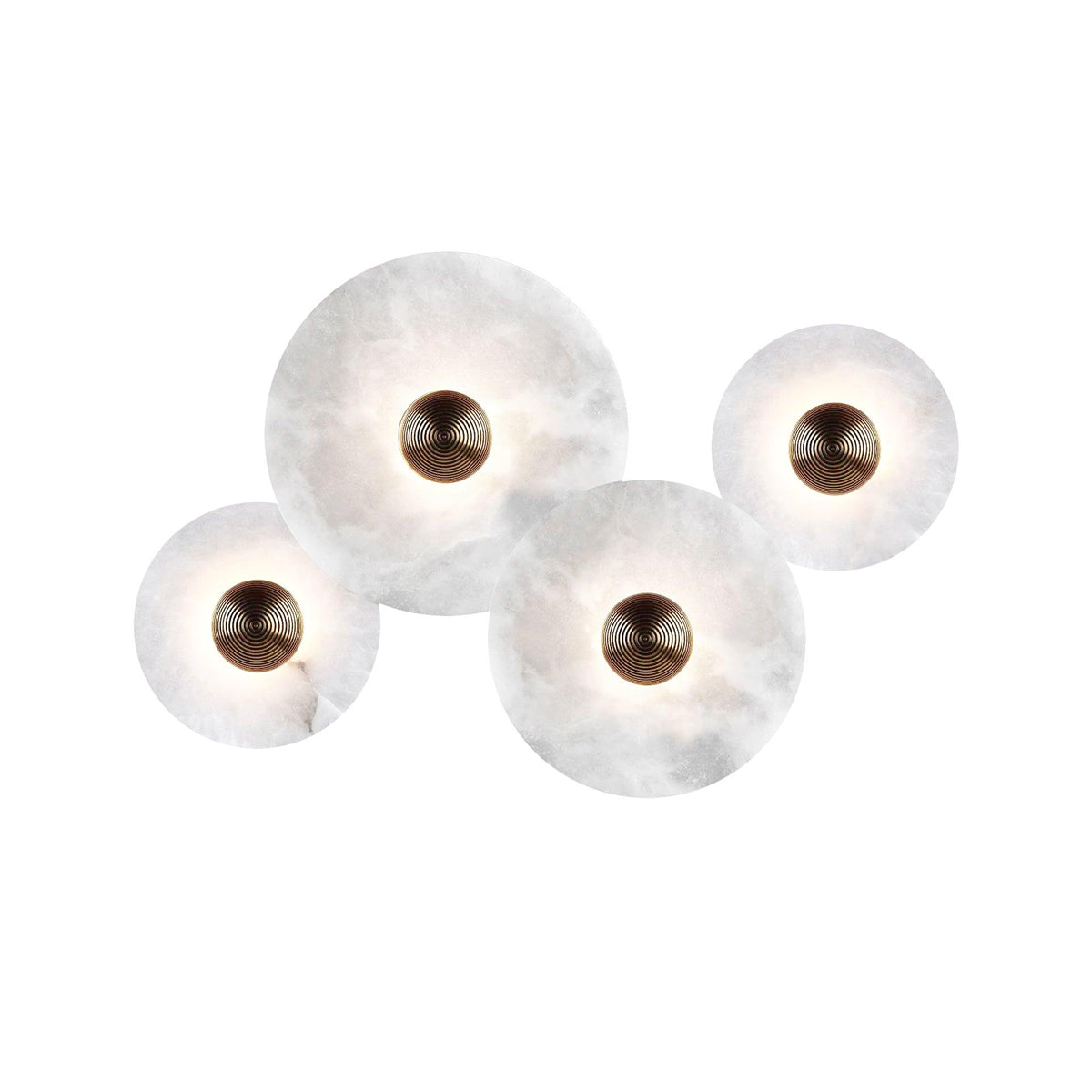 Classic White Round LED Wall Light Fixture