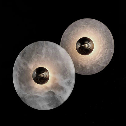 Classic White Round LED Wall Light Fixture