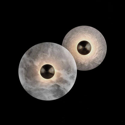 Classic White Round LED Wall Light Fixture