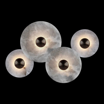 Classic White Round LED Wall Light Fixture