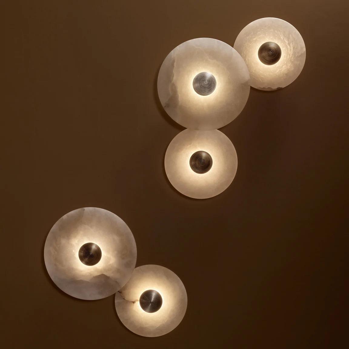 Classic White Round LED Wall Light Fixture