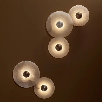 Classic White Round LED Wall Light Fixture