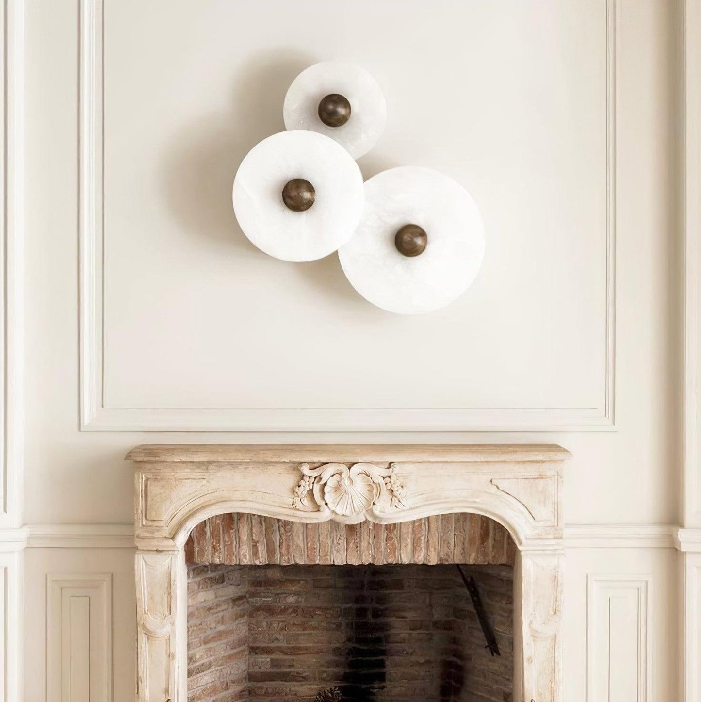 Classic White Round LED Wall Light Fixture