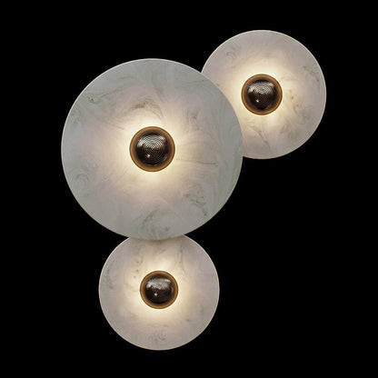 Classic White Round LED Wall Light Fixture