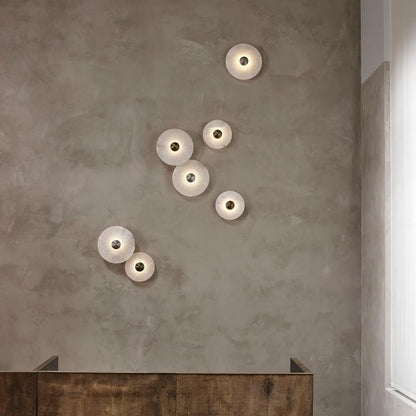 Classic White Round LED Wall Light Fixture