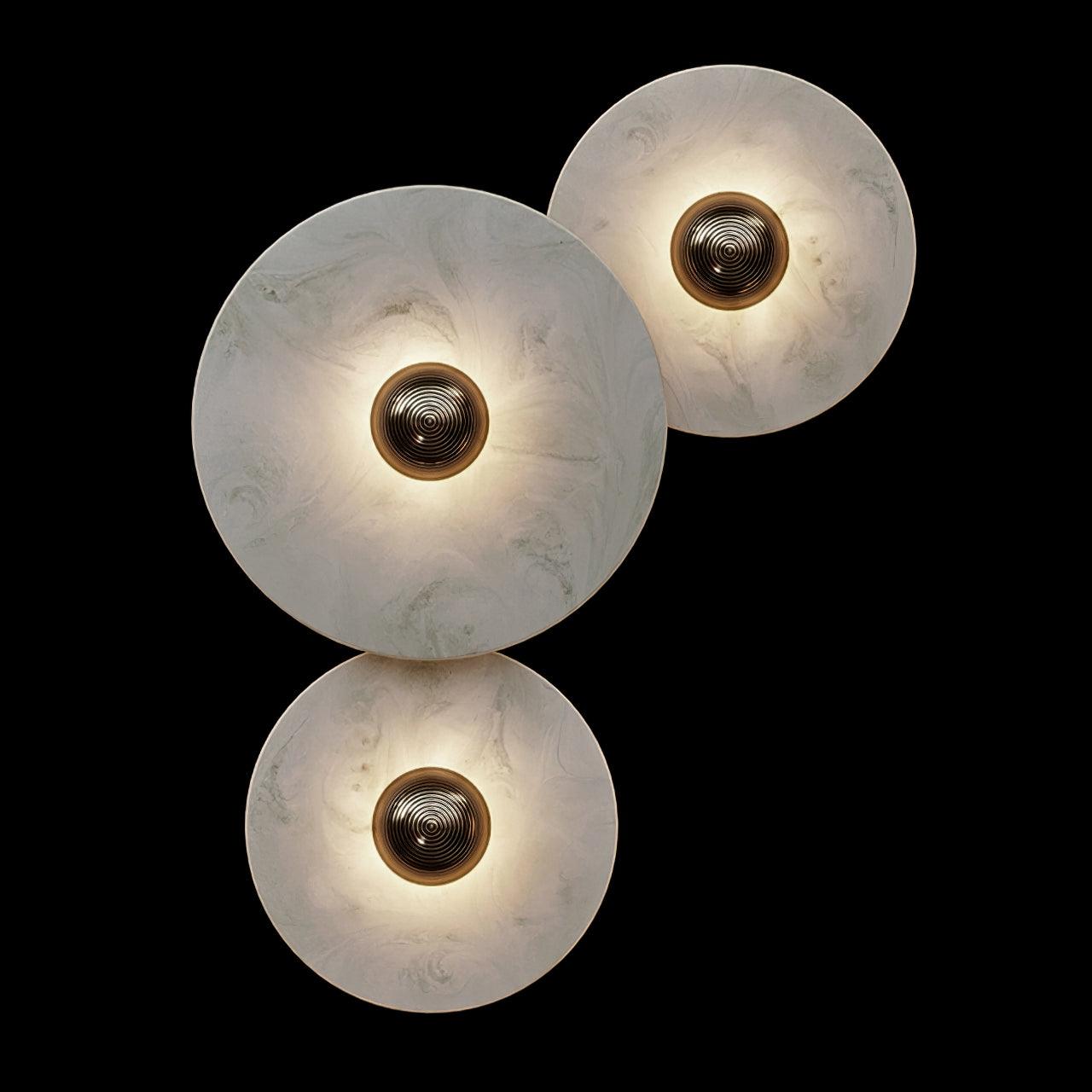 Classic White Round LED Wall Light Fixture