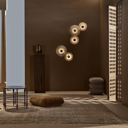 Classic White Round LED Wall Light Fixture