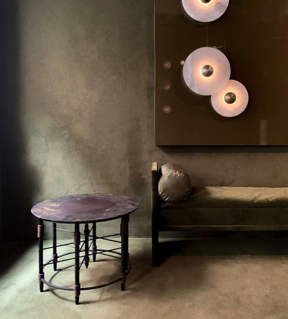 Classic White Round LED Wall Light Fixture