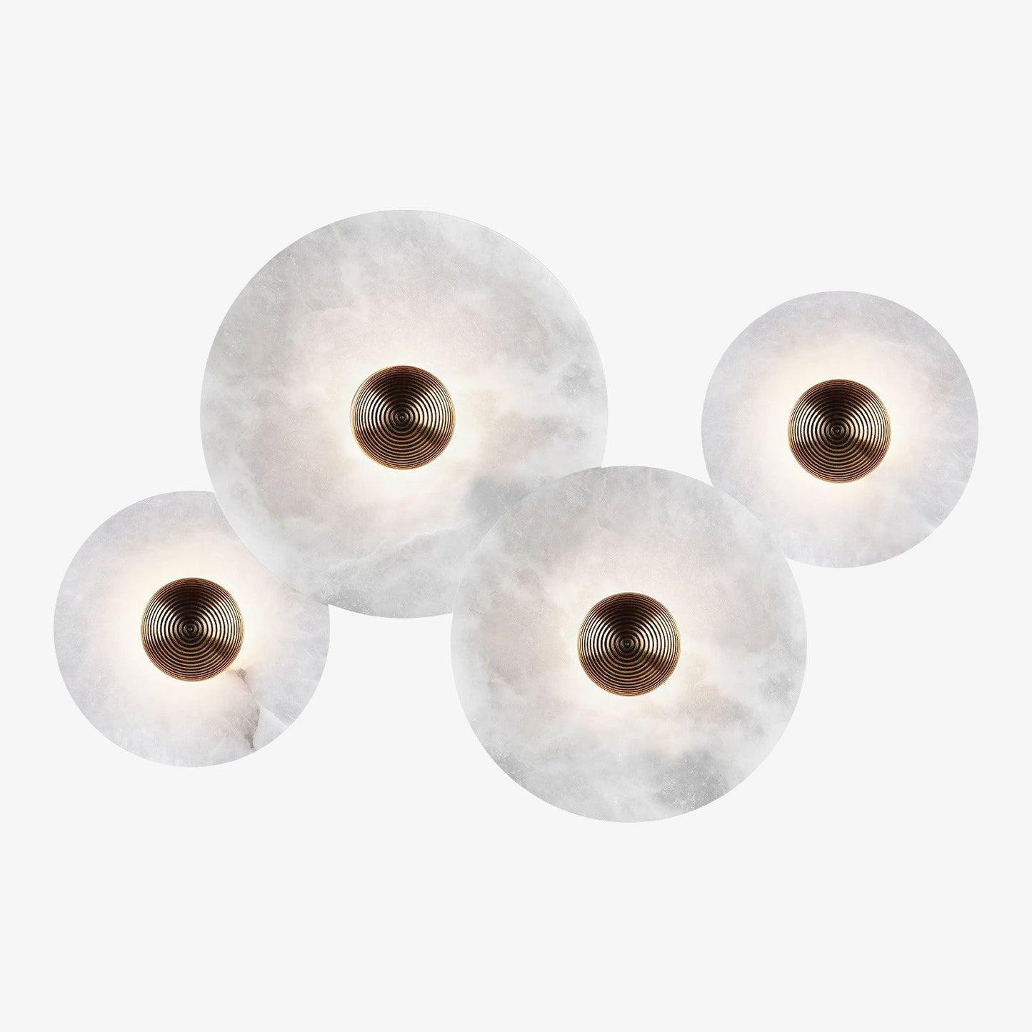 Classic White Round LED Wall Light Fixture